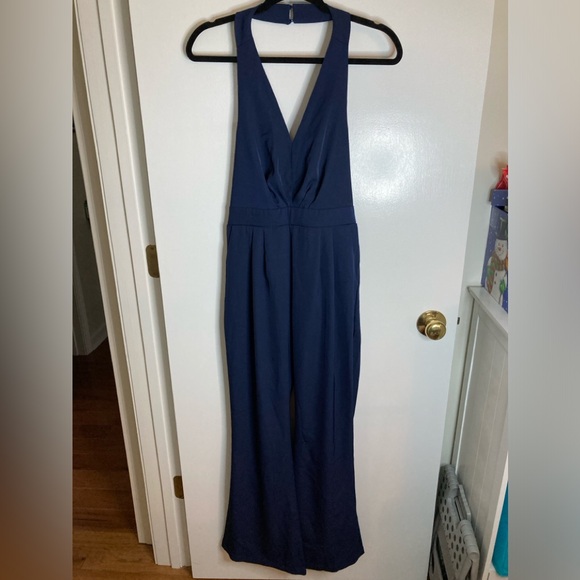 IBTOM CASTLE, Women's wide leg sexy high waist, halter top Romper with pockets - Picture 4 of 15